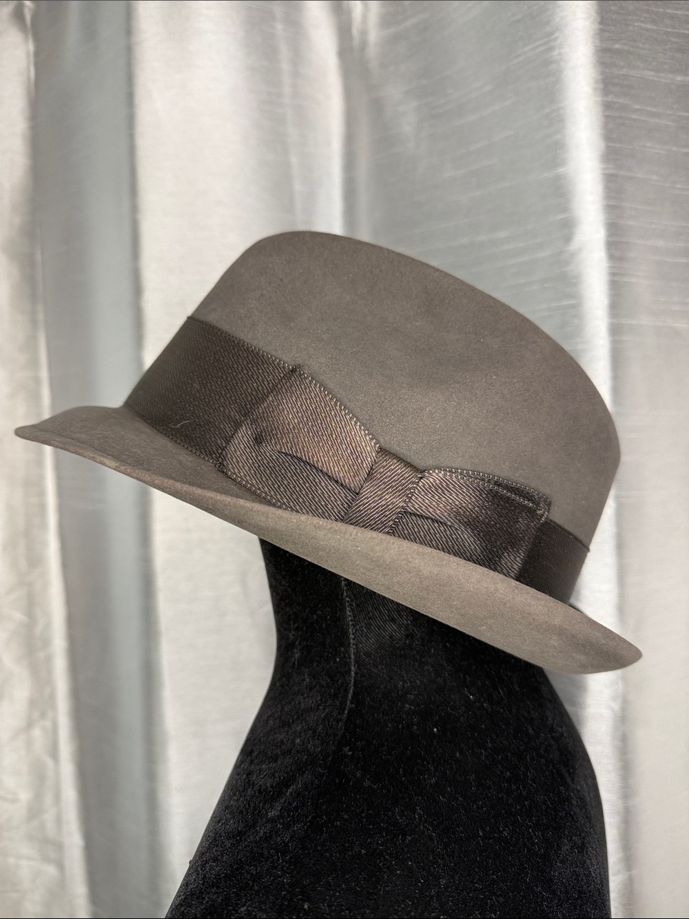 Resistol Self Conforming Fedora Hat Beaver XXX 990 Kitten Finish Brown Sz 7 1/8